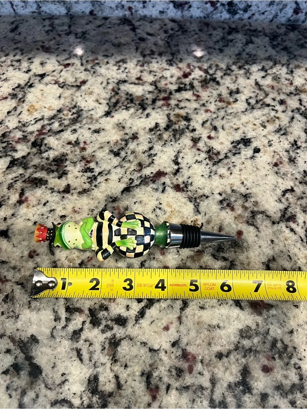 MACKENZIE-CHILDS MR JINGLES FROG BOTTLE STOPPER, HTF.
